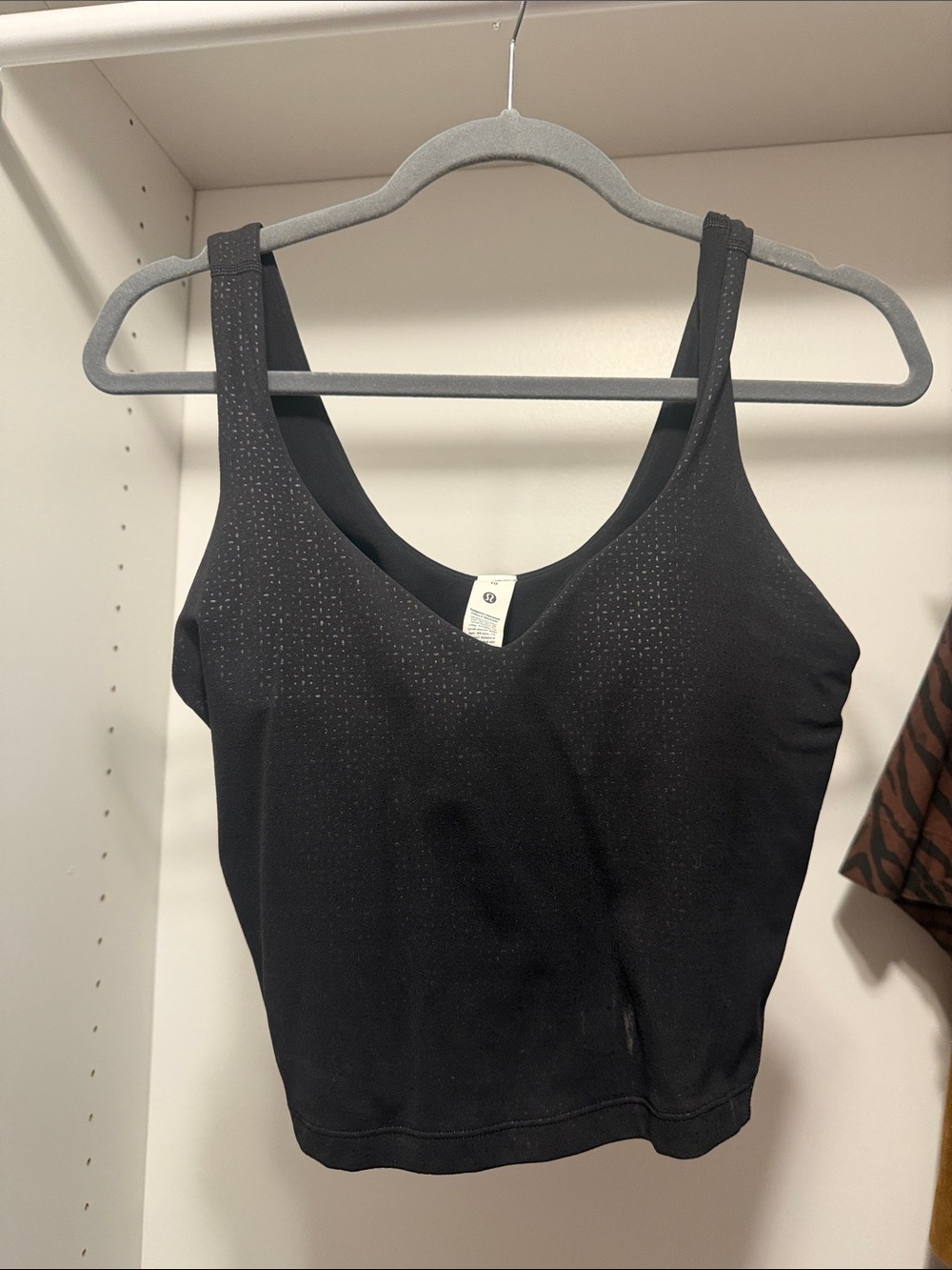 lululemon athletica Black Sparkle Seamless Tank Sports Bra